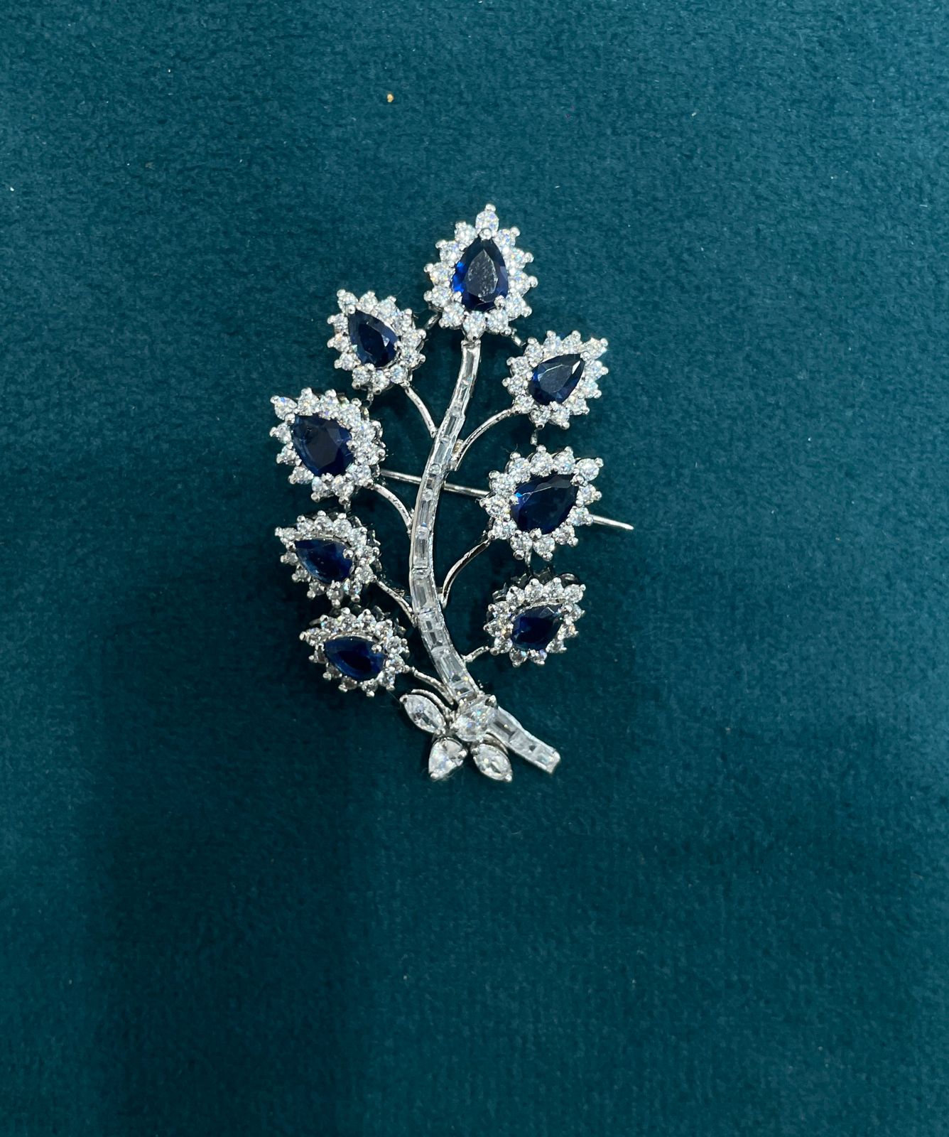 Radiant Leaf Cut Brooch